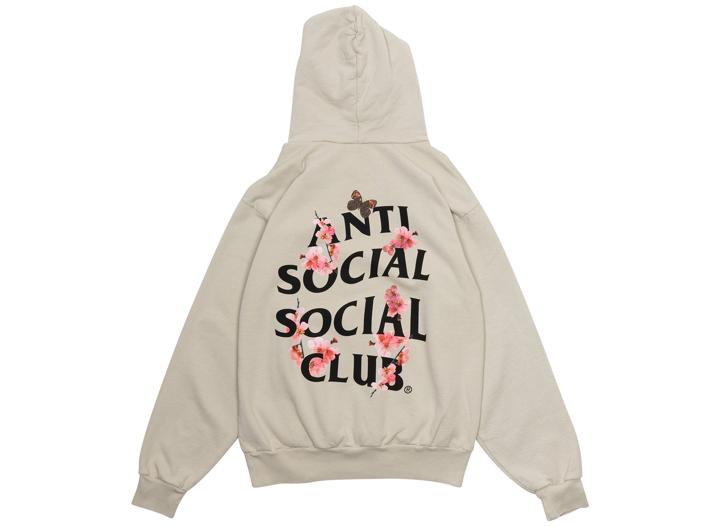 Sudadera con Capucha Anti Social Social Club Kkotch Hecha en EE. UU. en Gris Jaspeado