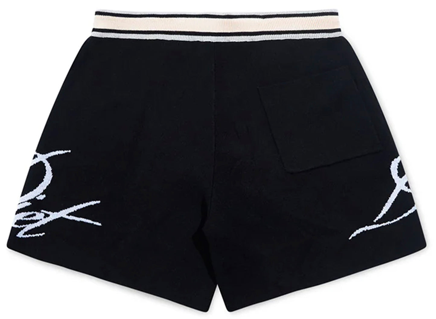 Diet Starts Monday Knitted Script Shorts in Black