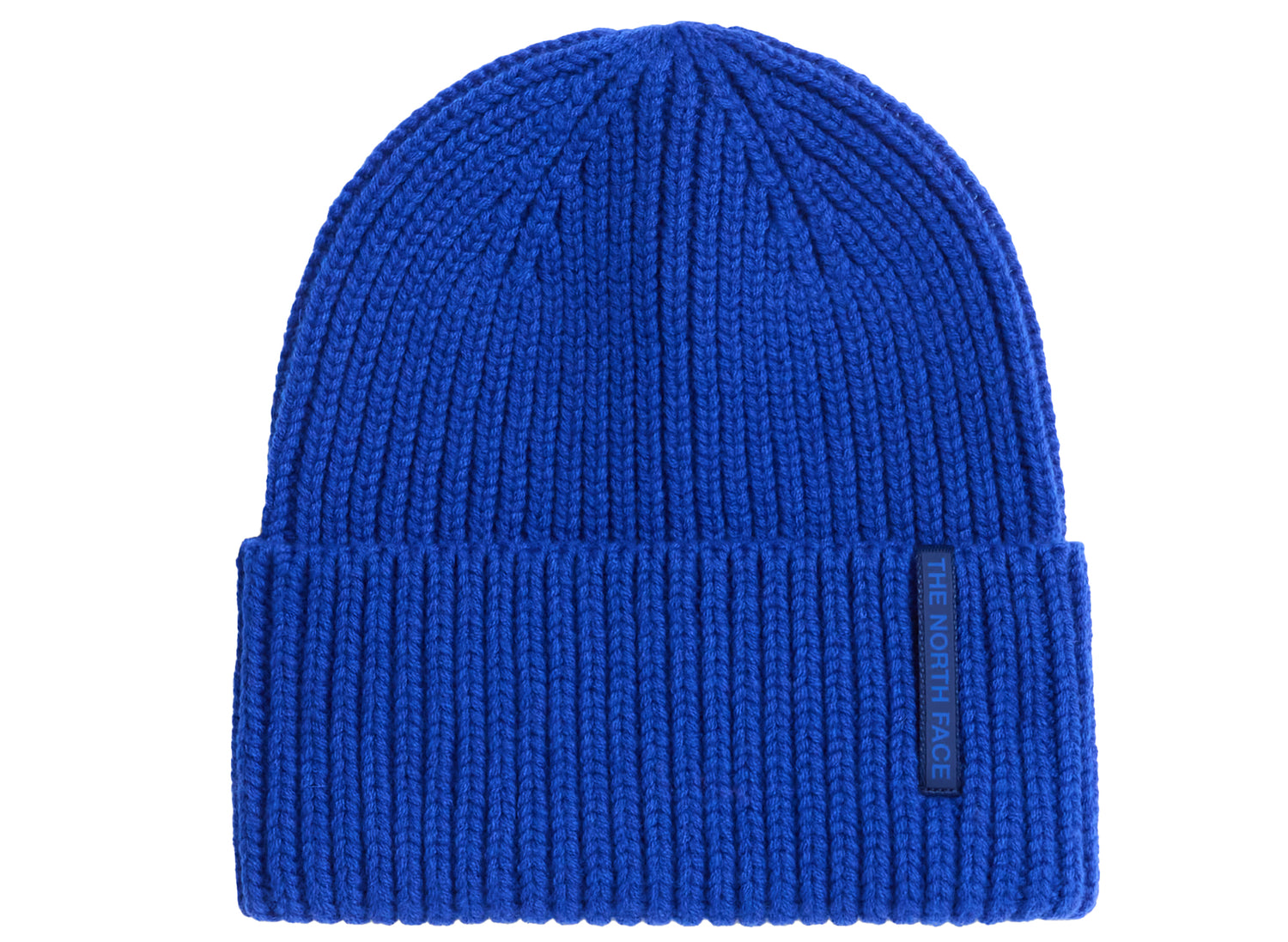 The North Face Wool Blend Beanie in TNF Blue, unisex knit beanie