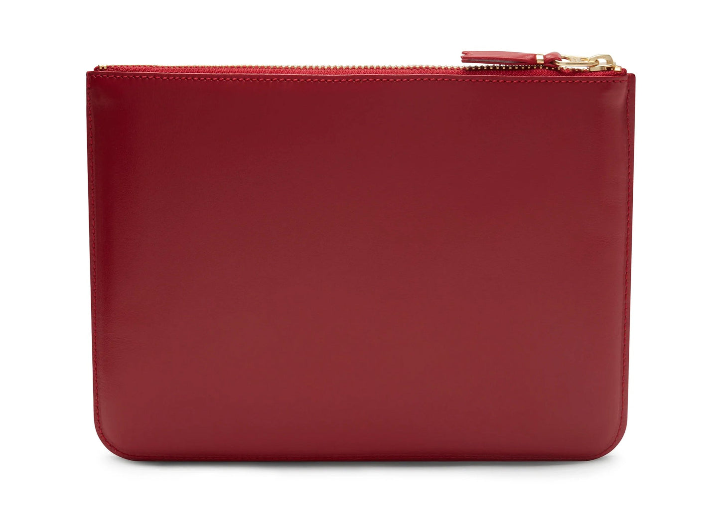 Bolso con cremallera y bolsillo exterior Comme des Garçons en rojo