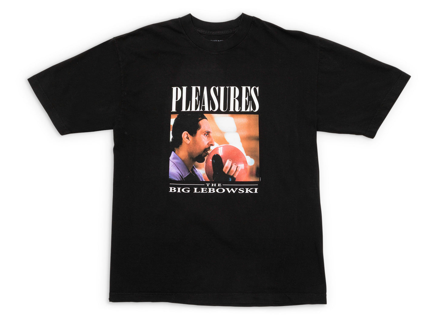 Pleasures x Big Lebowski Lick T-Shirt in Schwarz