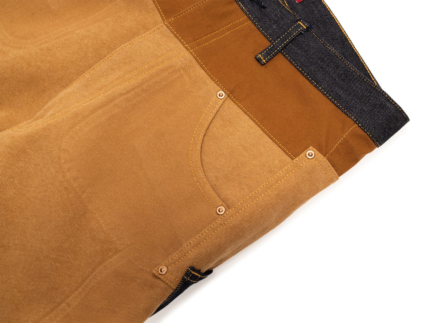 Junya Watanabe Pants in Indigo x Camel