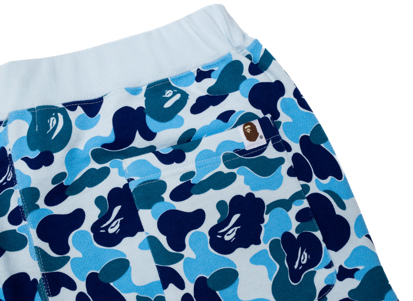 A Bathing Ape ABC Camo Crystal Stone Sweatpants in Blau