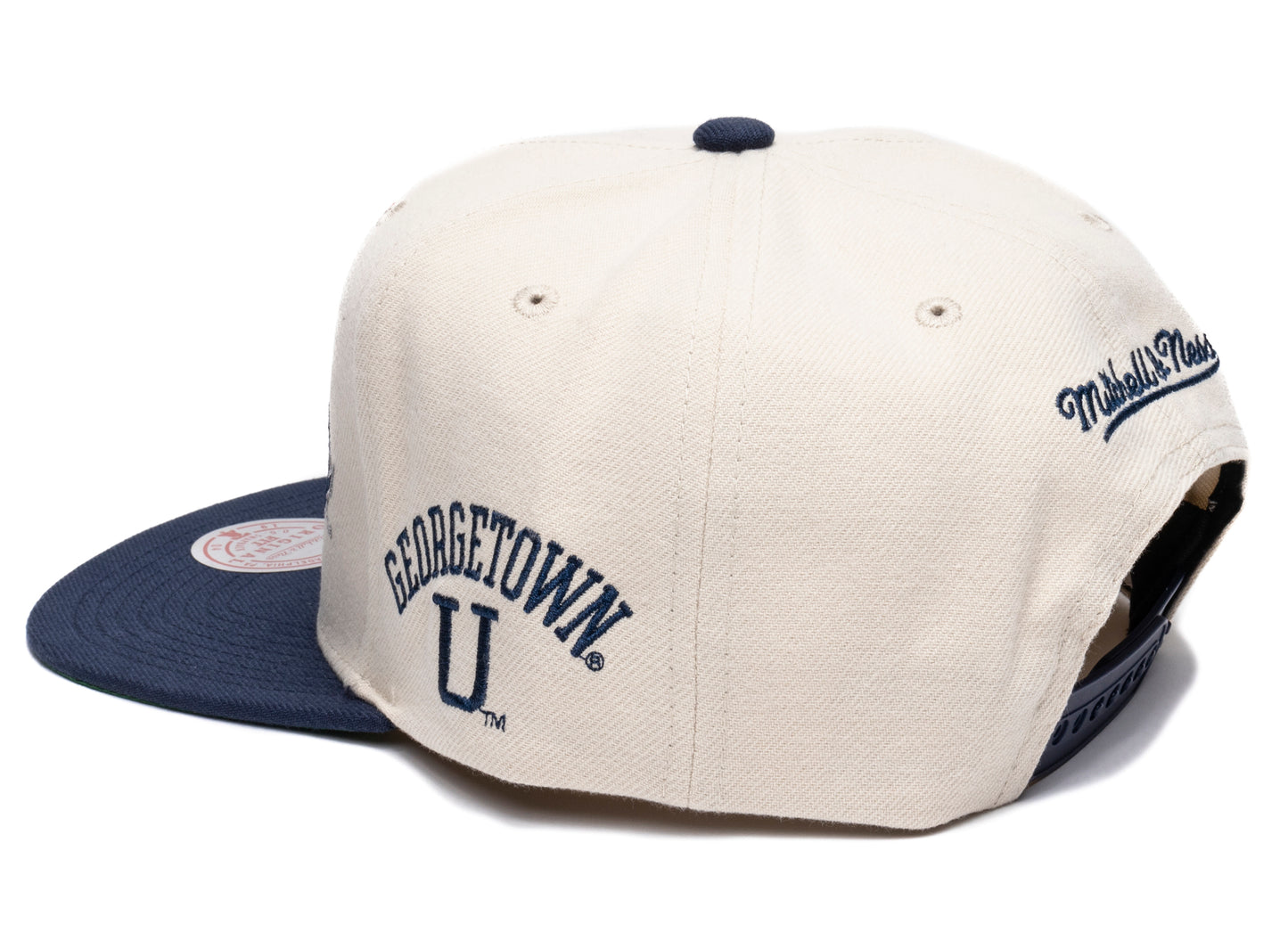 Mitchell & Ness NCAA Just Don Gorra Georgetown Color Crema