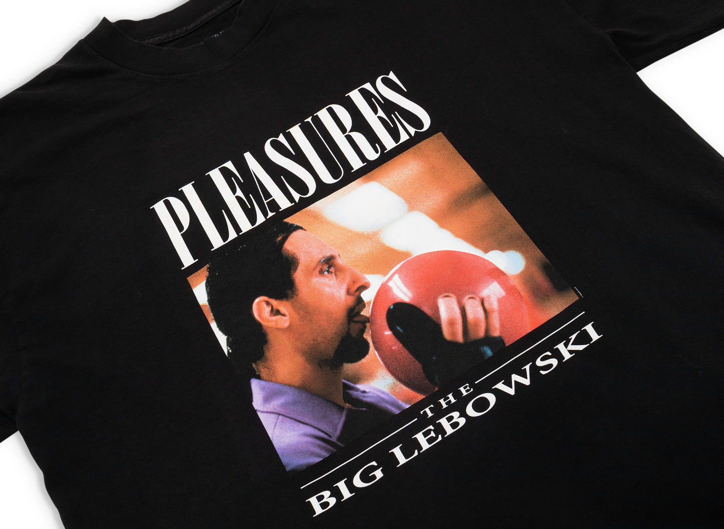Pleasures x Big Lebowski Lick T-Shirt in Schwarz