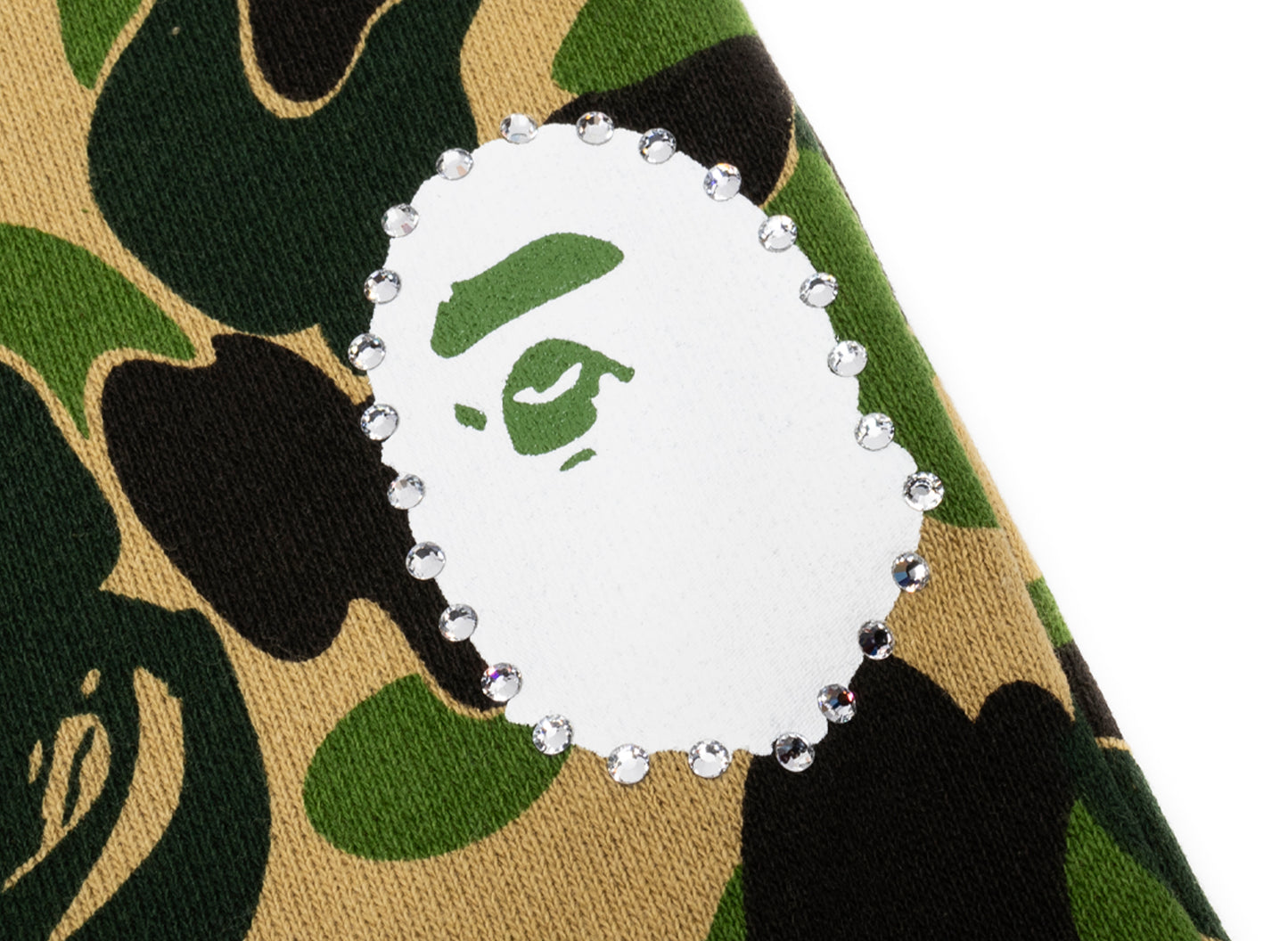Pantalones de chándal de A Bathing Ape ABC Camo Crystal Stone en verde