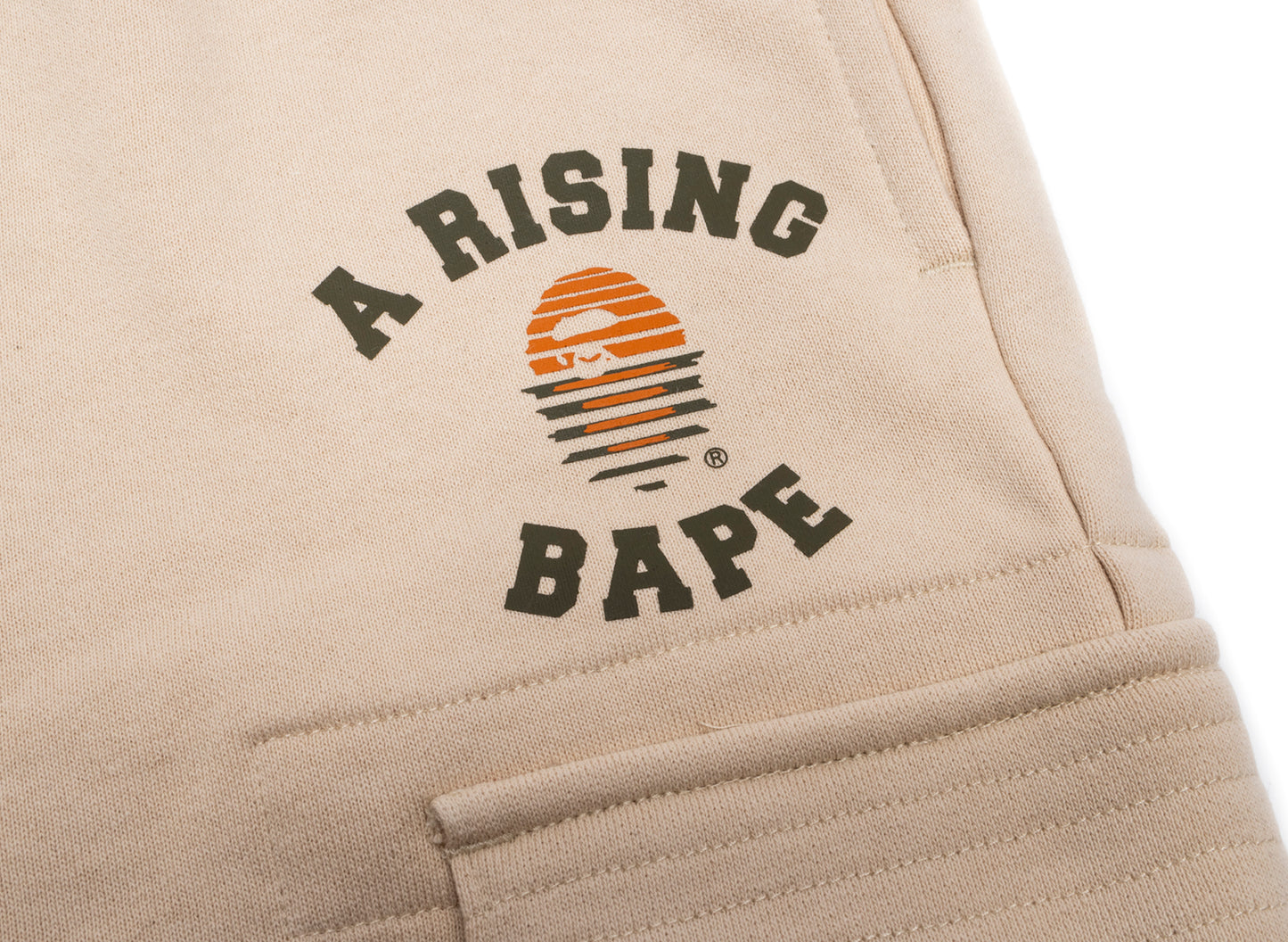 A Bathing Ape A Rising Bape Military Sweatpants in Elfenbein