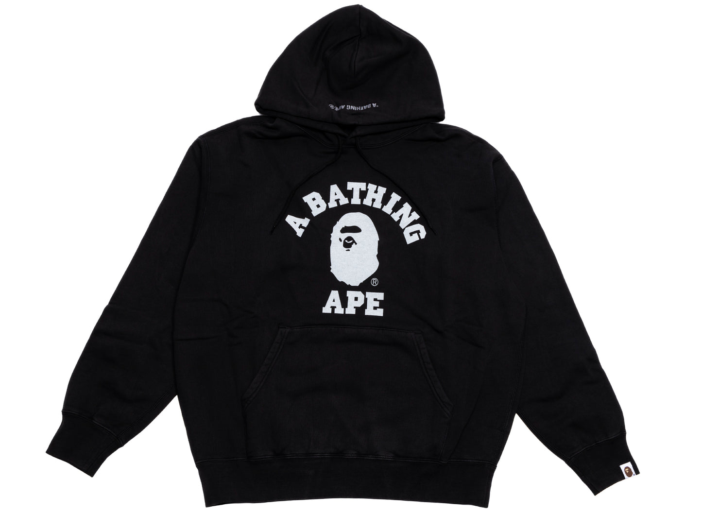 A Bathing Ape College Overdye Pullover Hoodie in Schwarz