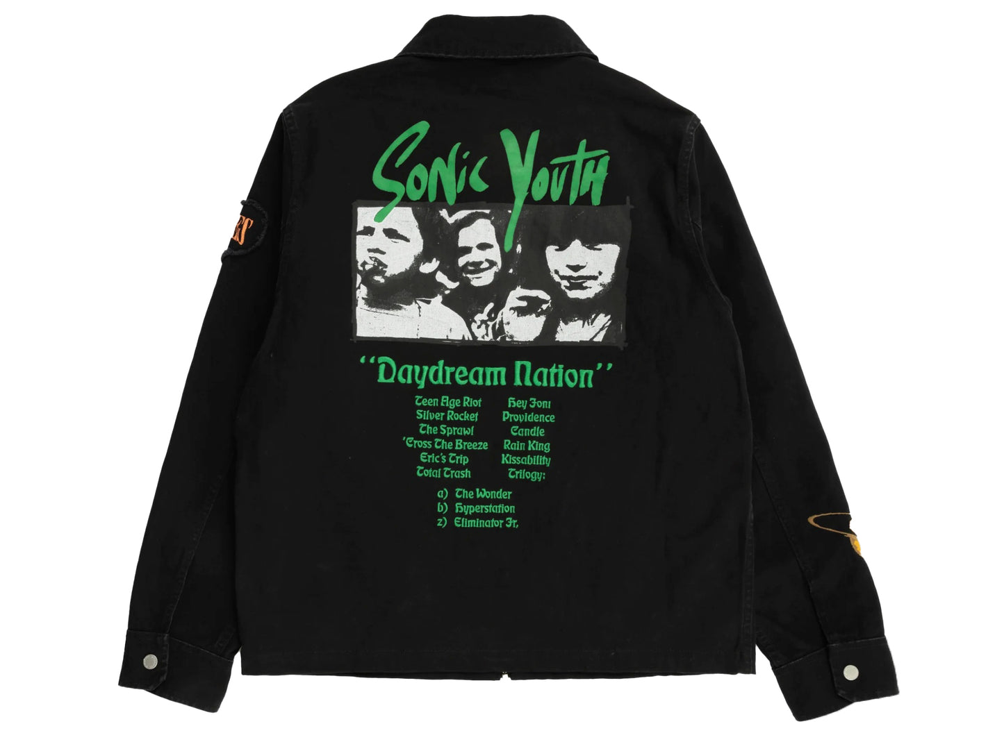 Pleasures Sonic Youth Work Jacket in Schwarz