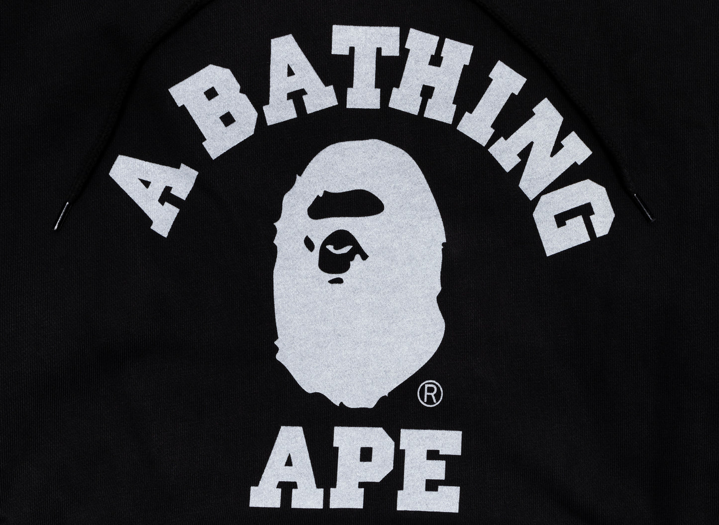 A Bathing Ape College Overdye Pullover Hoodie in Schwarz