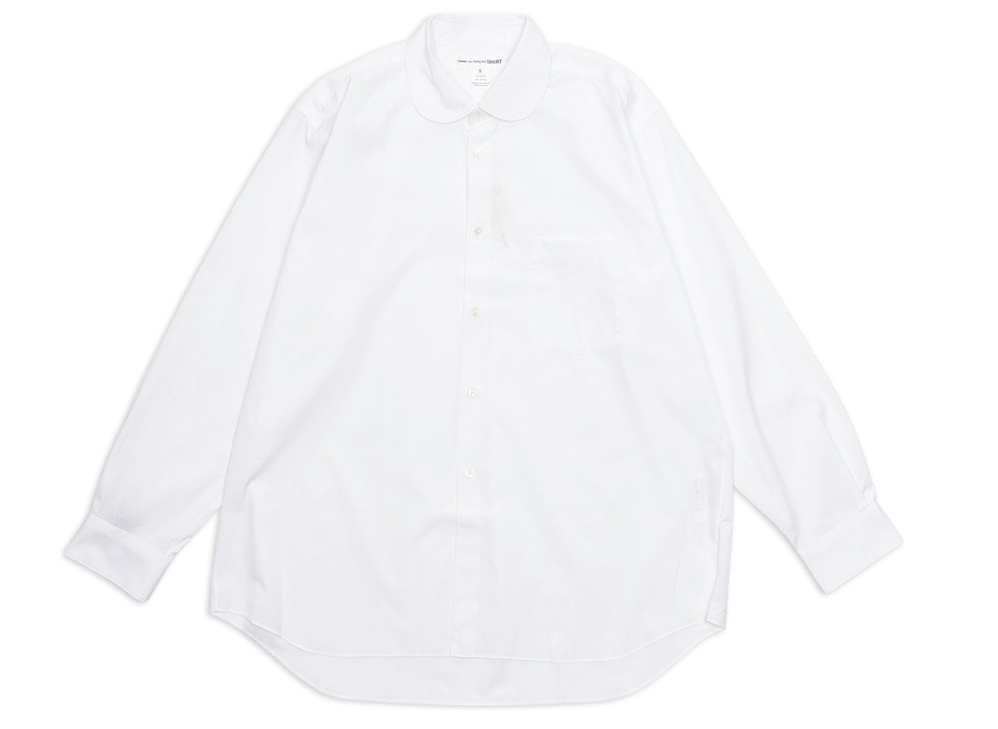 Camisa de manga larga con botones Comme des Garçons SHIRT en blanco
