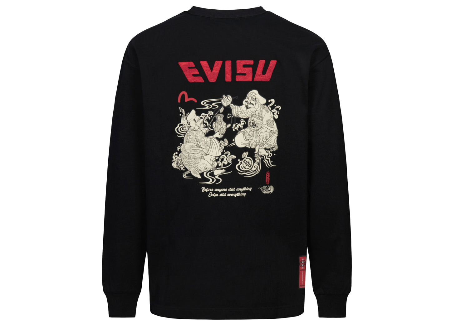 Camiseta Evisu Two Gods Wealth Gathering con estampado de ajuste holgado
