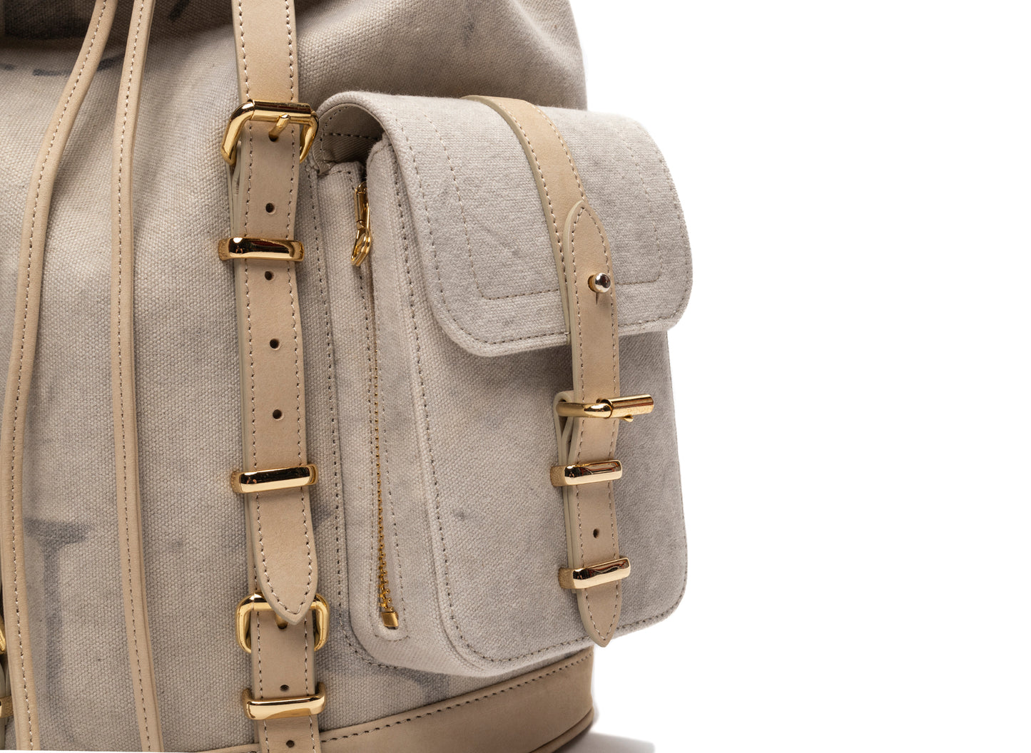Mochila de campaña prefabricada en blanco