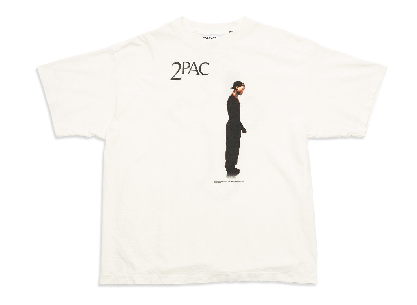 Camiseta Saint Michael 2Pac en Blanco