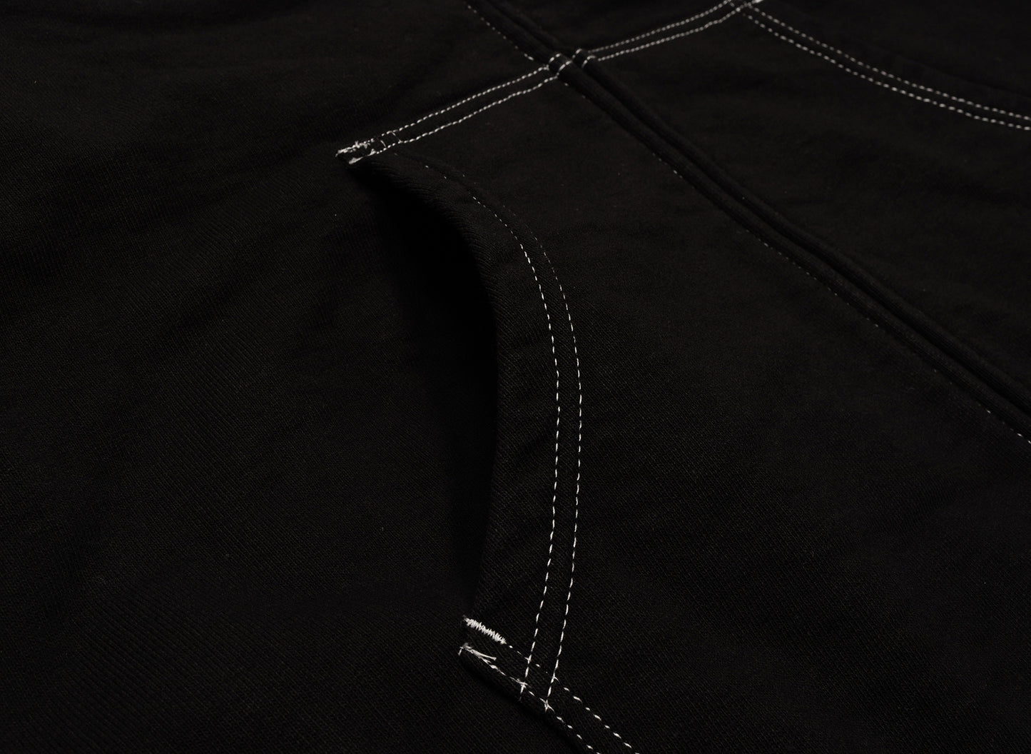 Comme des Garçons HOMME Zip Up Hoodie in Black