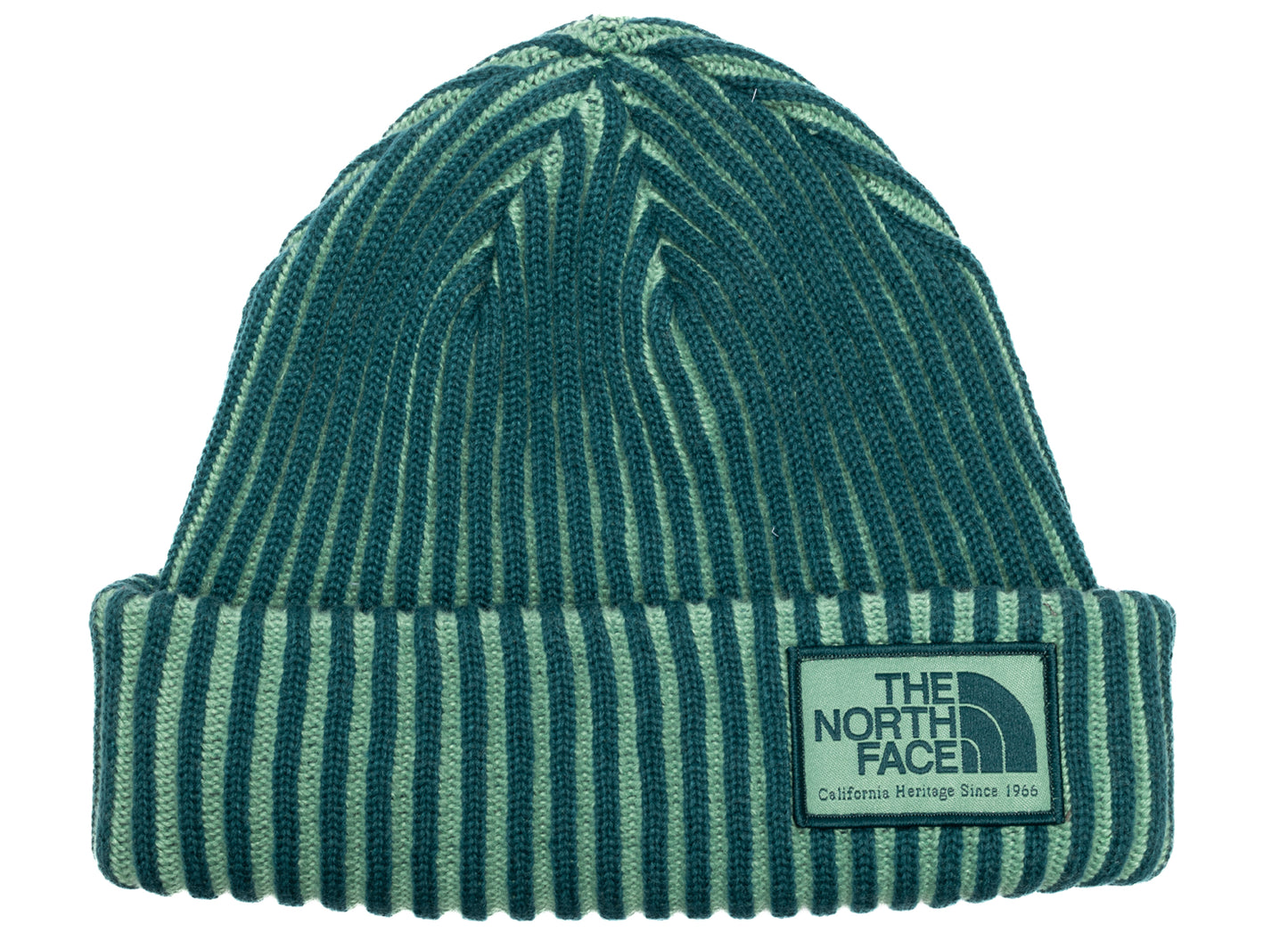The North Face Salty Lined SE Beanie in Pacific Teal and Heritage, unisex beanie