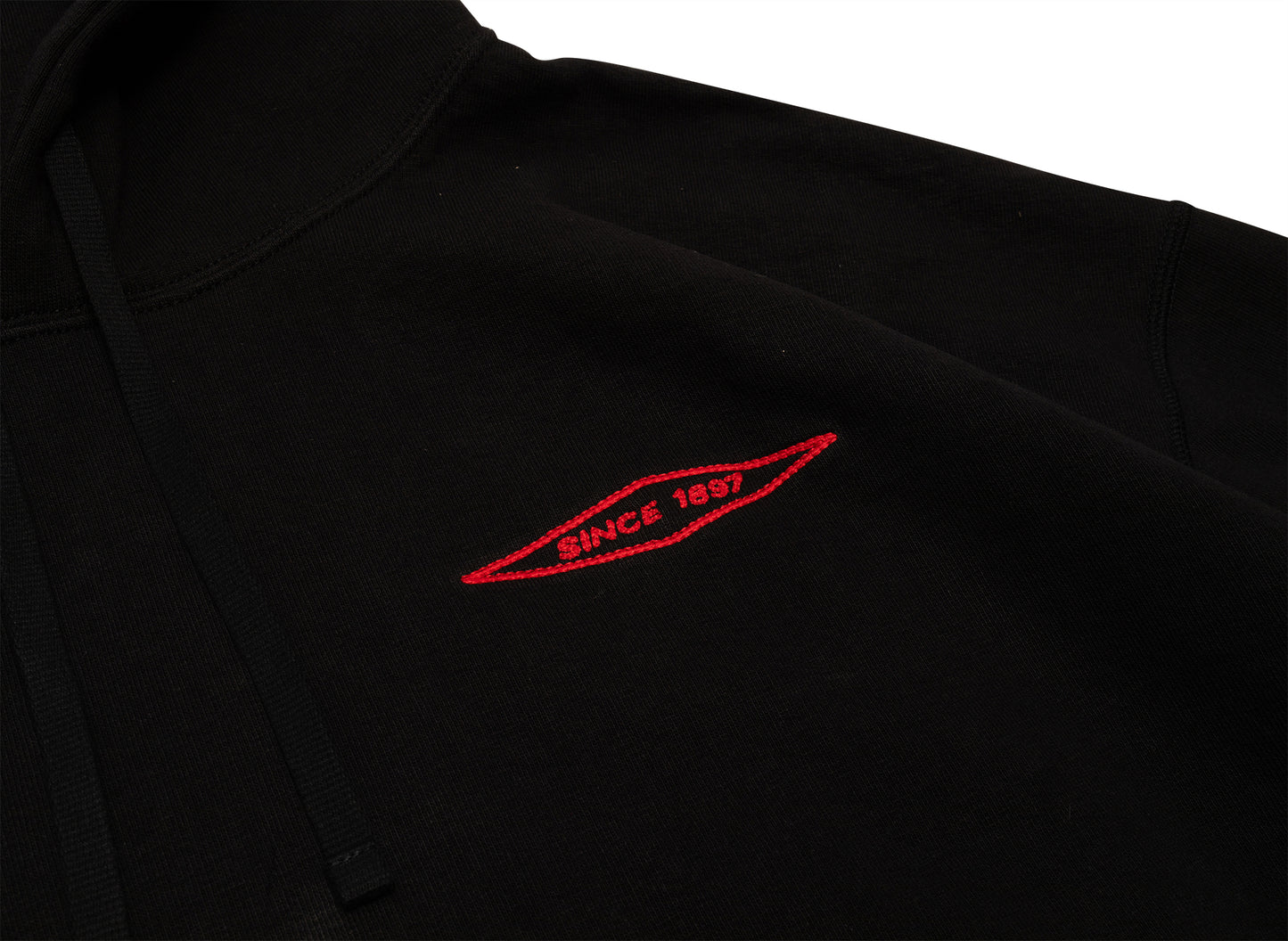 Junya Watanabe Kapuzenpullover in Schwarz x Rot