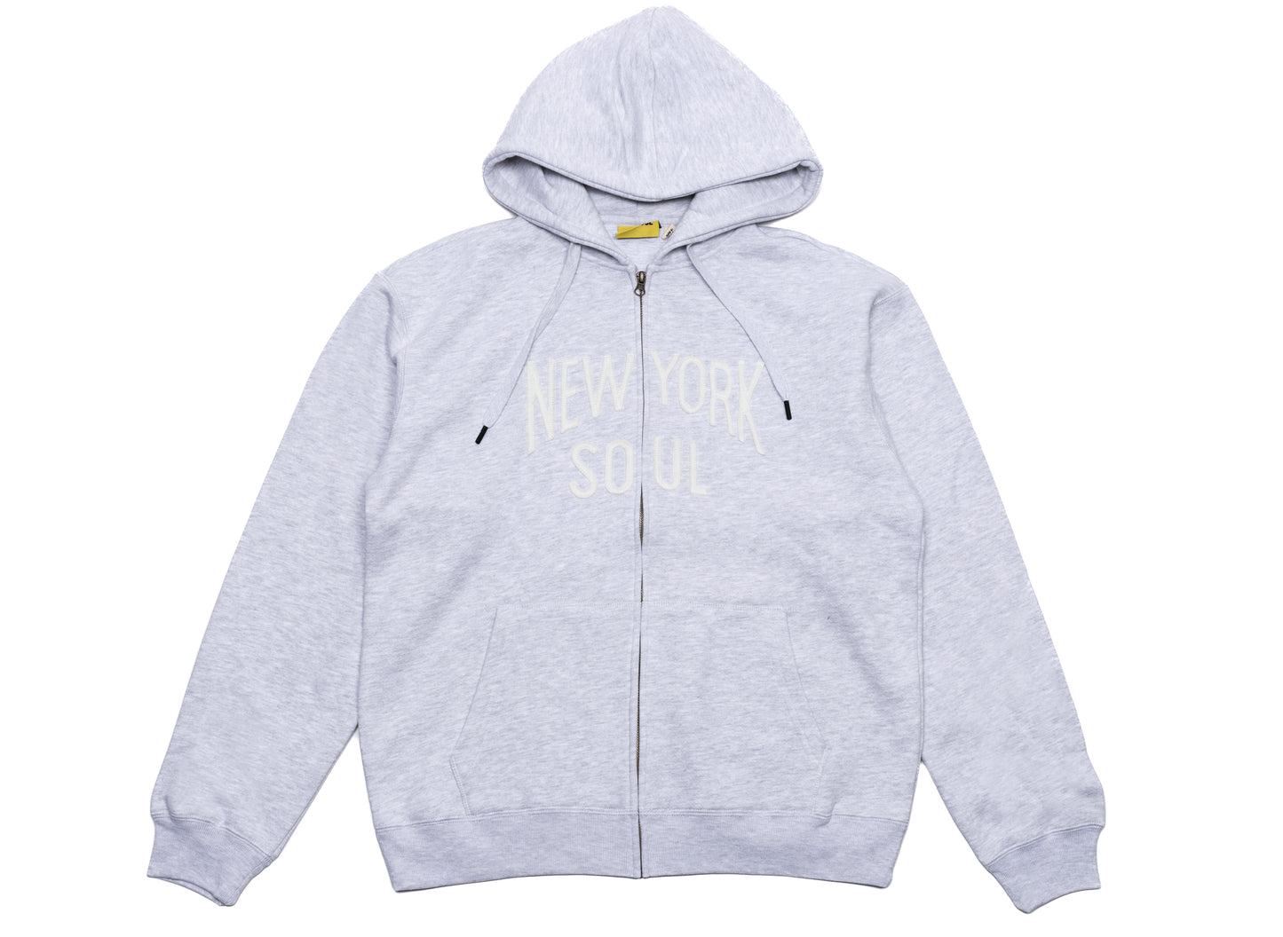 Sudadera con capucha y cremallera 555 Soul Heritage New York Soul en gris jaspeado