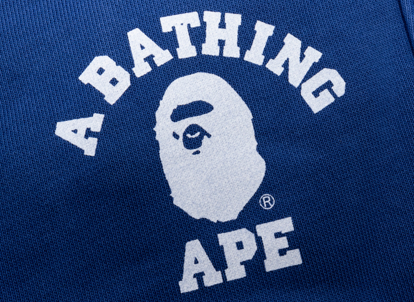 A Bathing Ape College One Point Overdye Hose in Blau