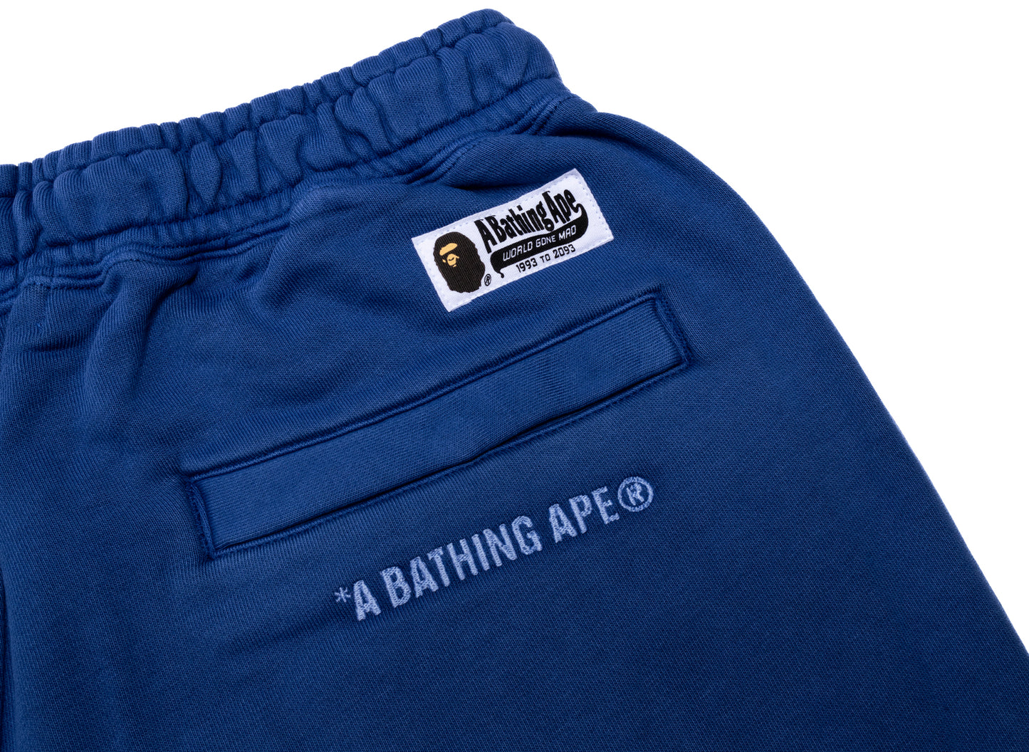A Bathing Ape College One Point Overdye Hose in Blau