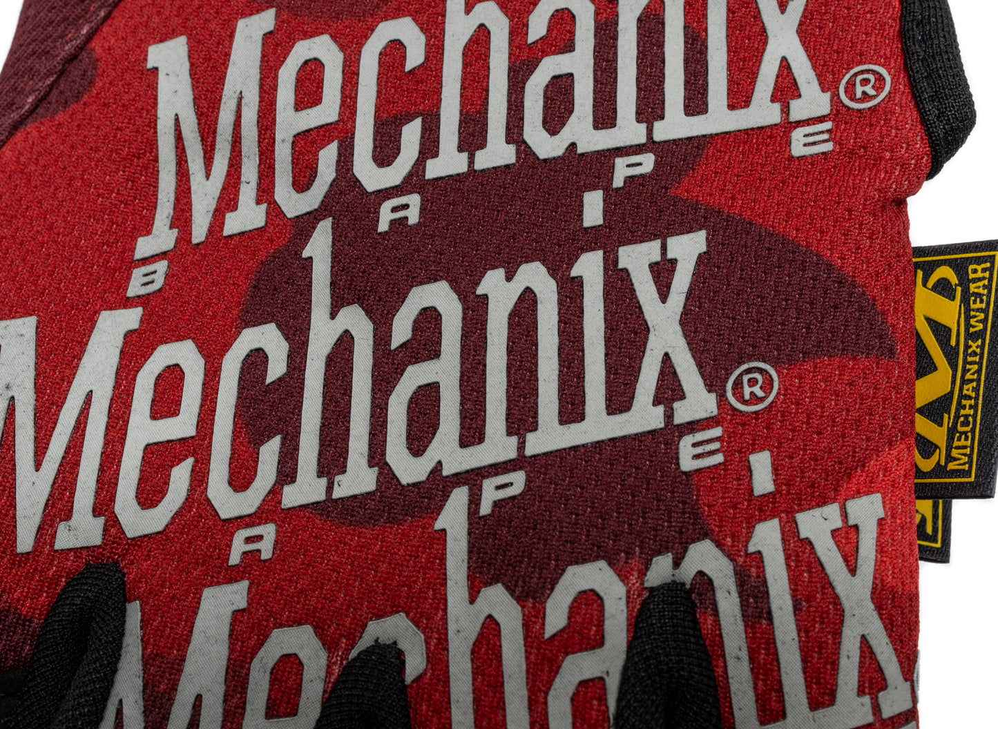 A Bathing Ape Color Camo Mechanix Wear Gloves in Red