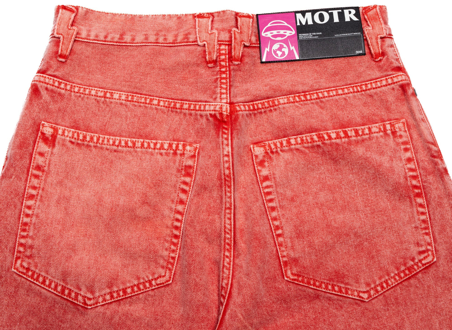 Members of the Rage Baggy Jeans in Red