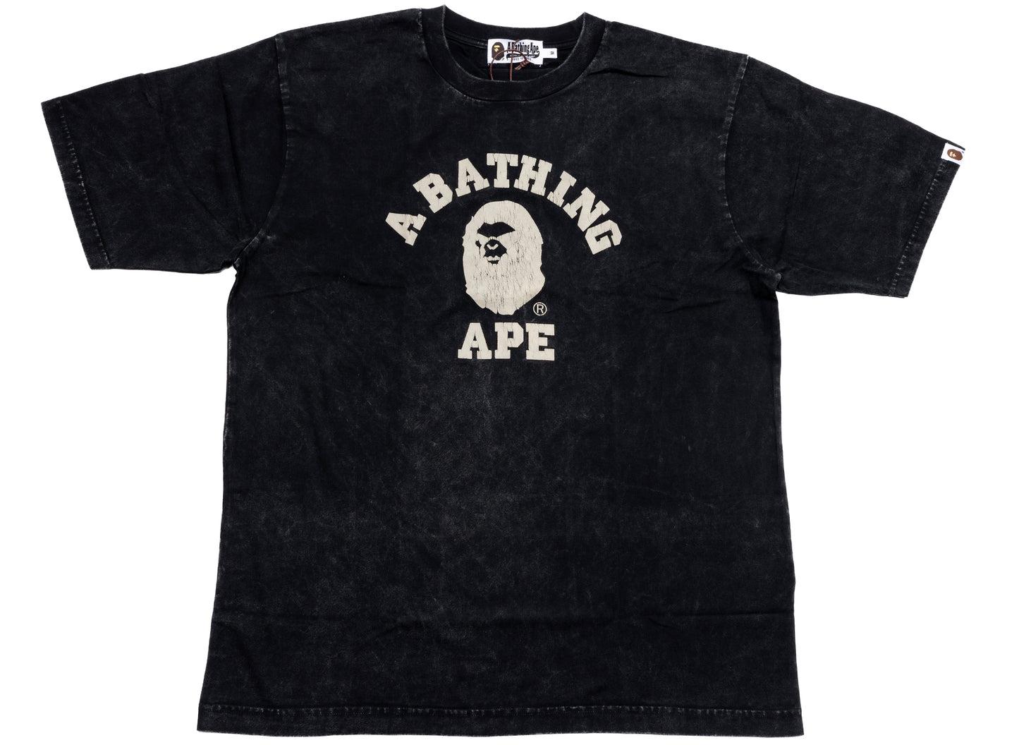 Camiseta relajada College Overdye de A Bathing Ape en negro