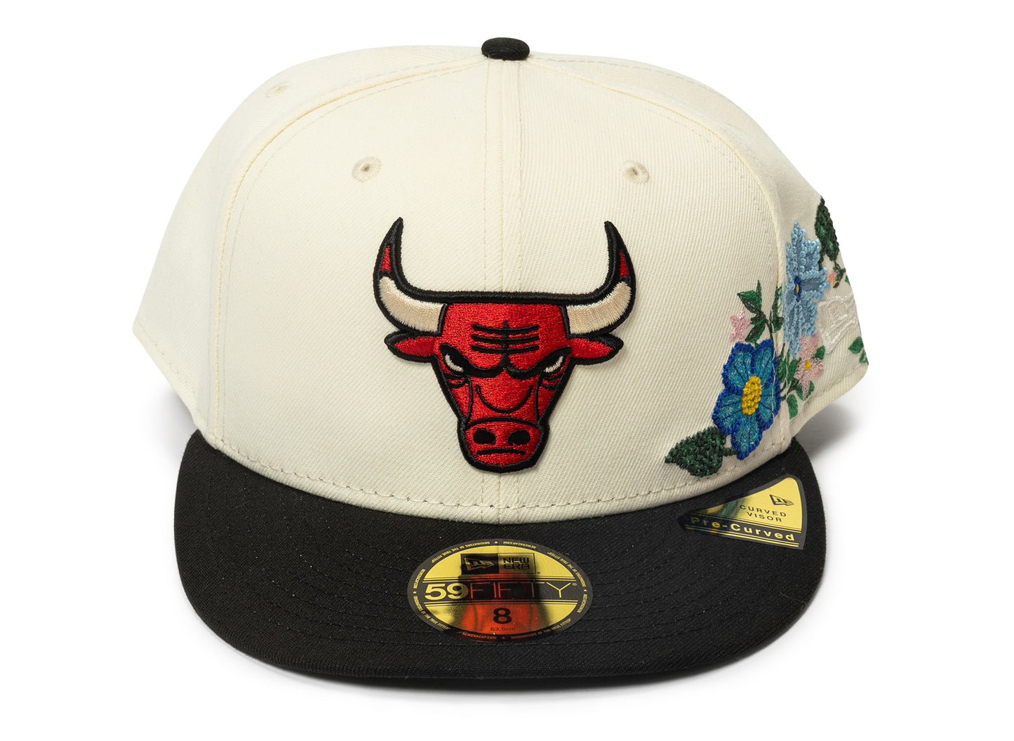 Gorra ajustada New Era Tonal Florals Chicago Bulls