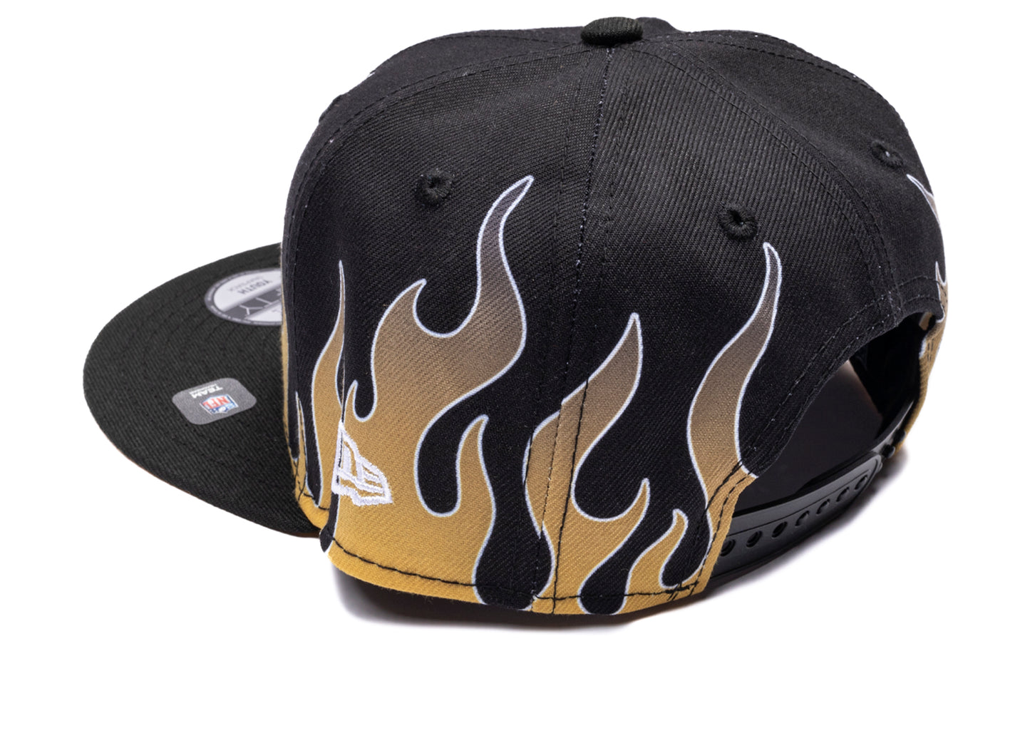 New Era Flames Pittsburgh Steelers 9Fifty Hat in team colors, kids' snapback cap, view 2