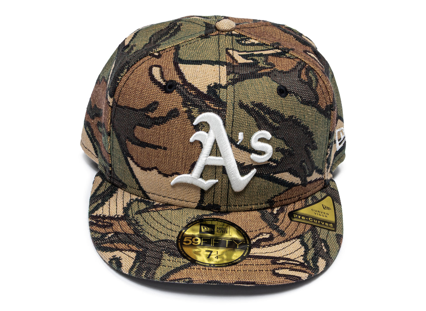 New Era Jacquard Camo Oakland Athletics Fitted Cap