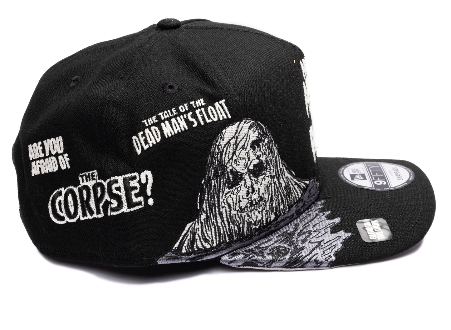 New Era 9Fifty 'Afraid of the Dark' A-Frame Snapback Hat in Black