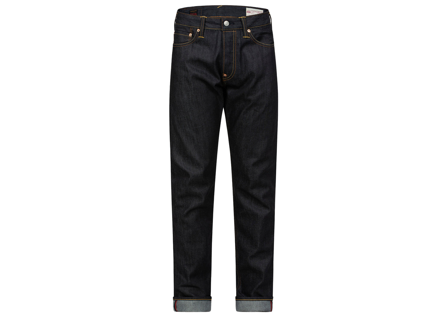 Evisu Seagull Jeans mit geprägtem Aufdruck und Karotten-Passform