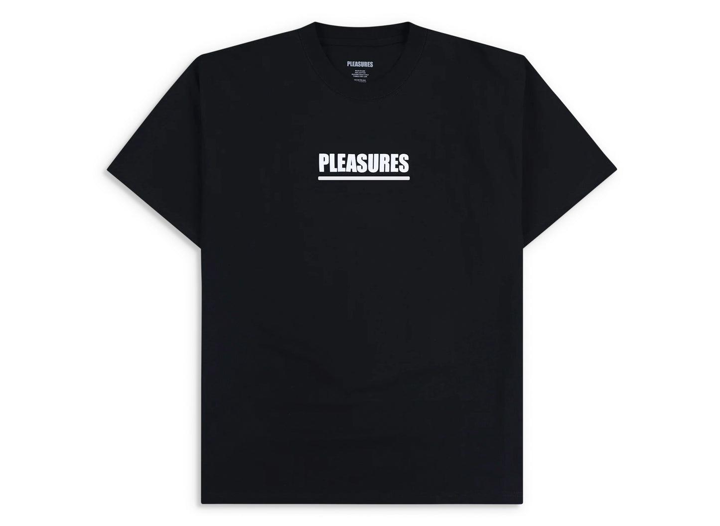 Camiseta Placeres Escritura en Negro