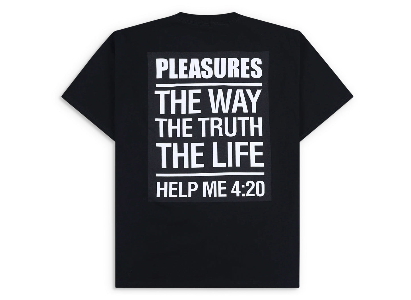 Camiseta Placeres Escritura en Negro