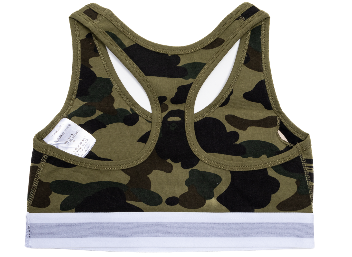 Damen A Bathing Ape 1st Camo Sports Bra in Grün