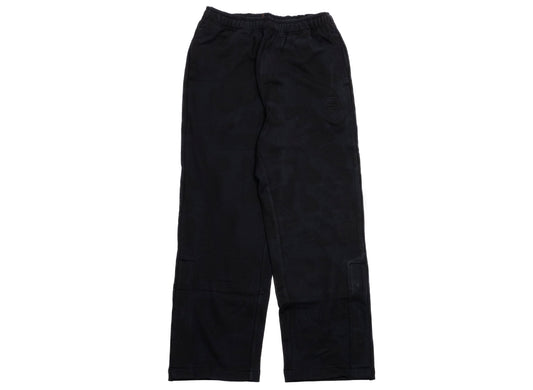 A Bathing Ape Ink Camo Weite Jogginghose mit Druckknopf-Details in Schwarz