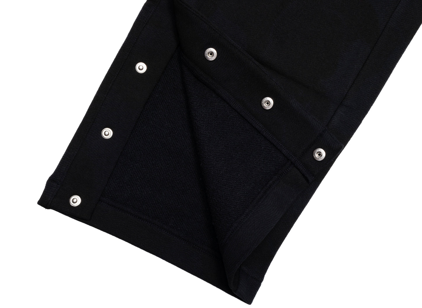 Pantalones deportivos anchos A Bathing Ape Ink Camo con broches en color negro