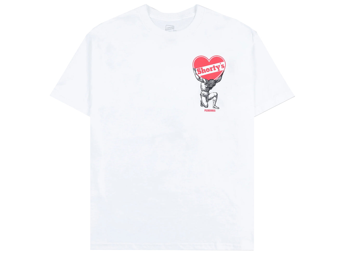 Camiseta Pleasures Shorty's Atlas en Blanco
