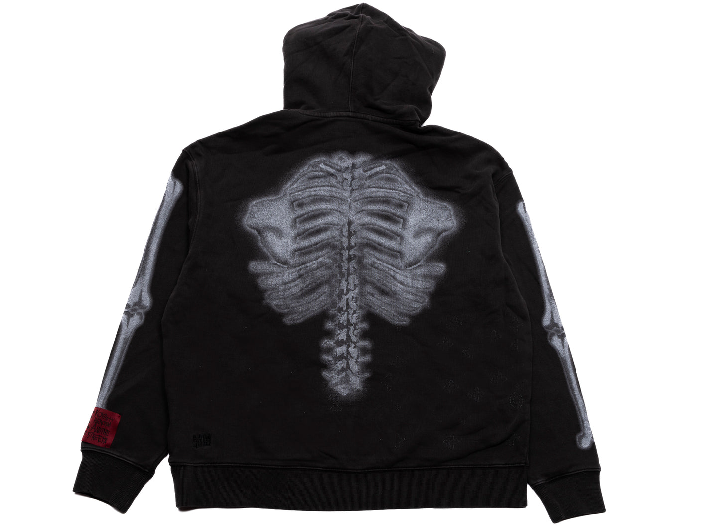 Sudadera con capucha grande Ksubi x Trippie Redd Skeleton desteñida