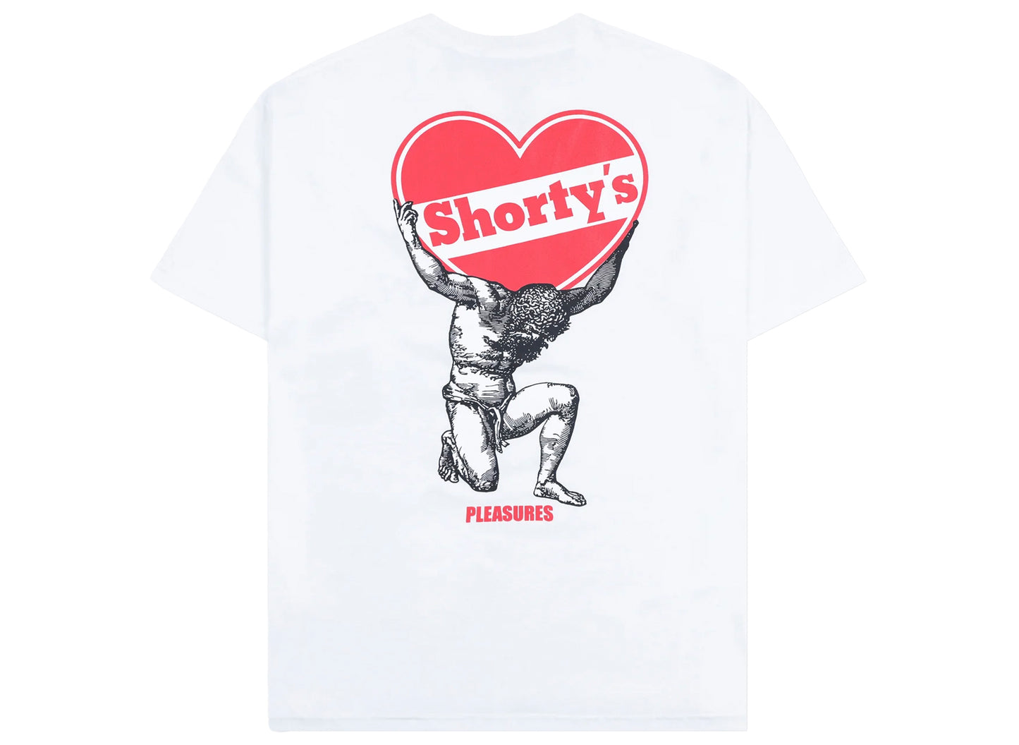 Camiseta Pleasures Shorty's Atlas en Blanco