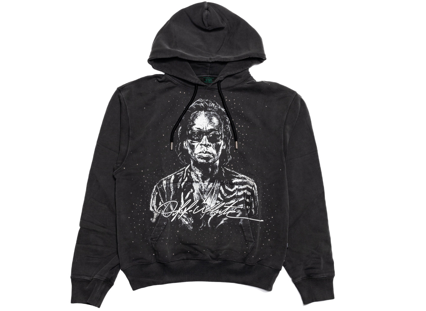 OFF-WHITE Miles Davis Stadium Regular Hoodie in Black
