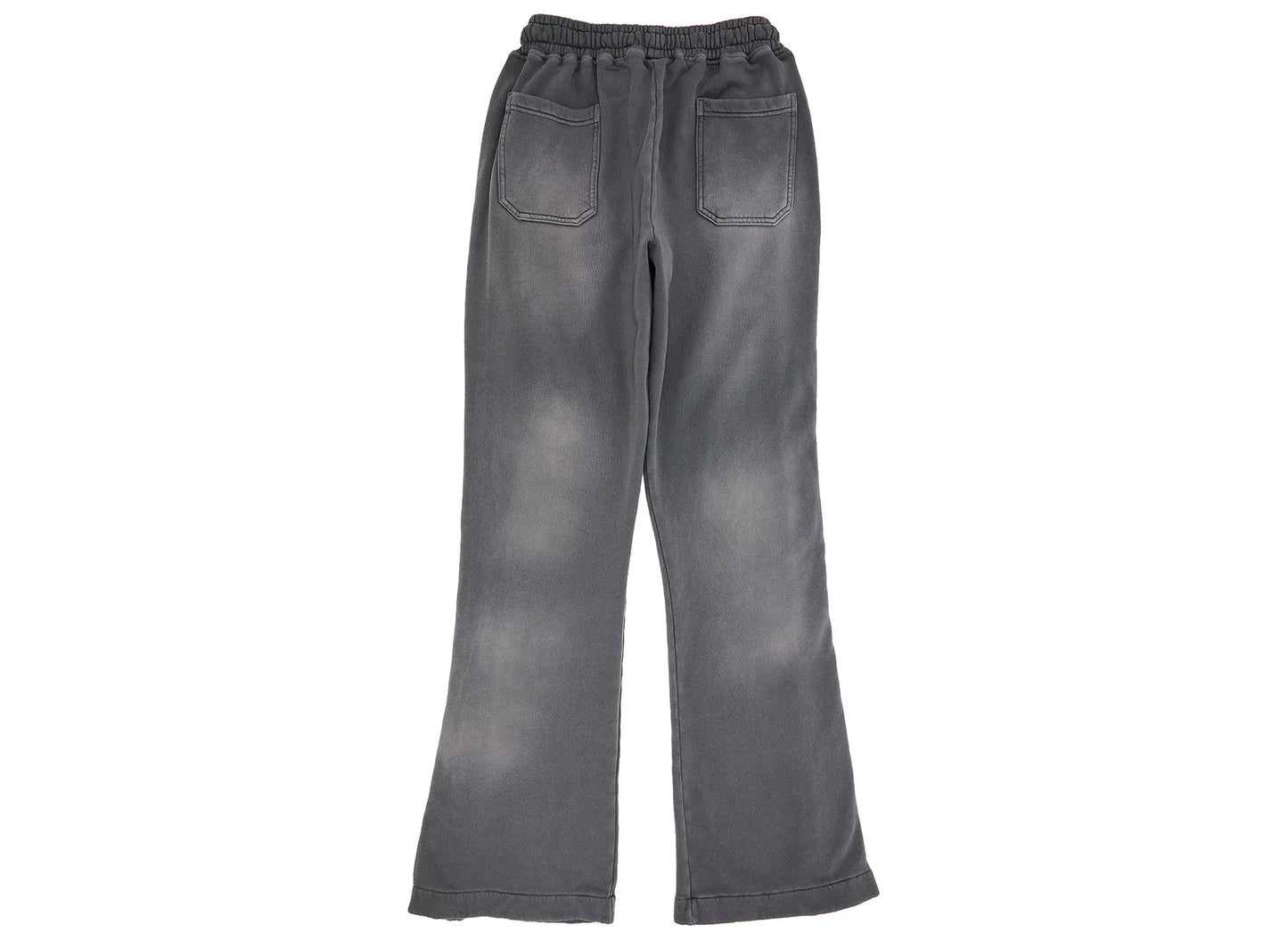 Hellstar Mirrorface Sweatpants in Grey, men's cotton sweatpants with signature graphic, view 2