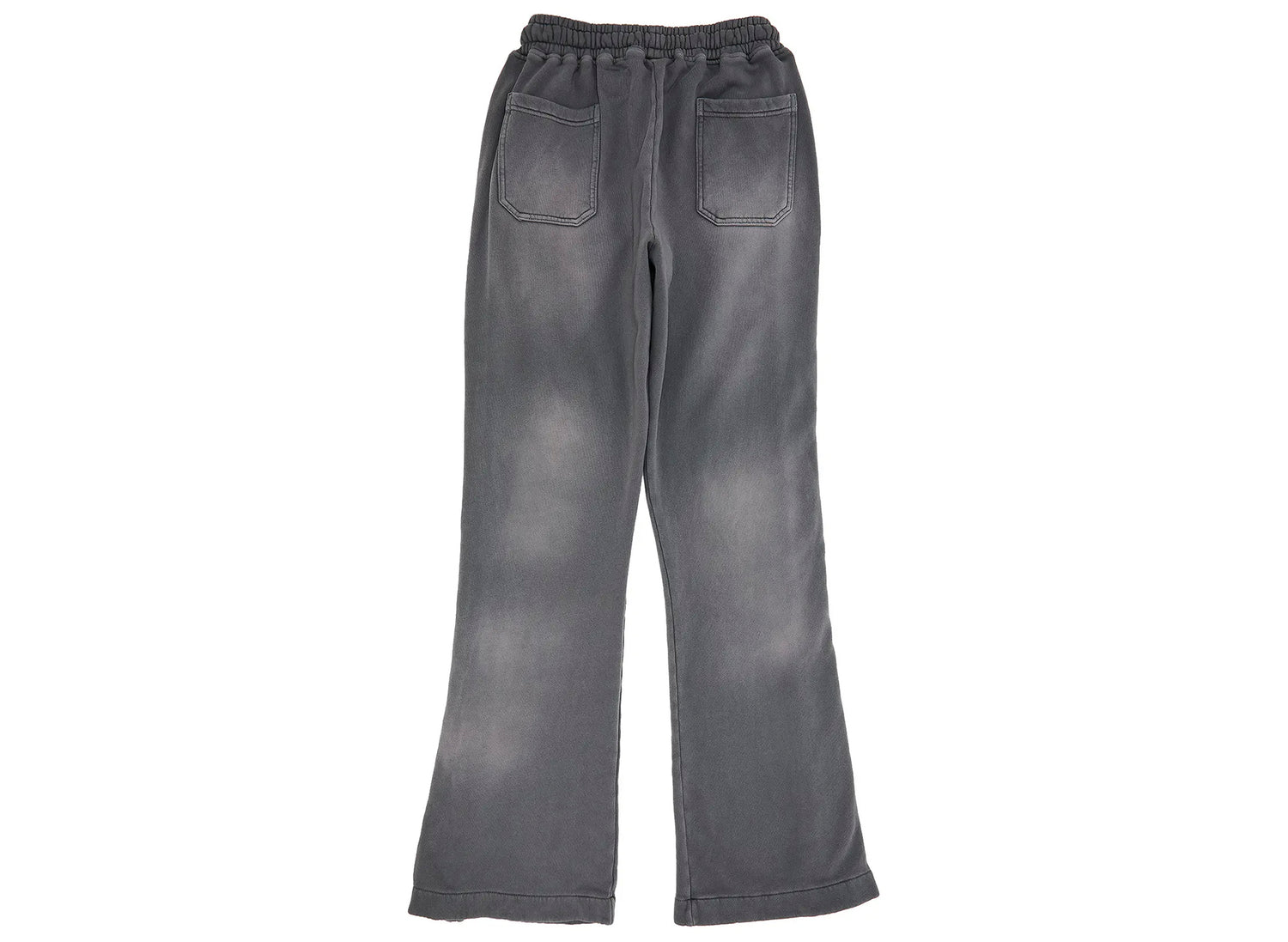 Hellstar Mirrorface Sweatpants in Grey, men's cotton sweatpants with signature graphic, view 2