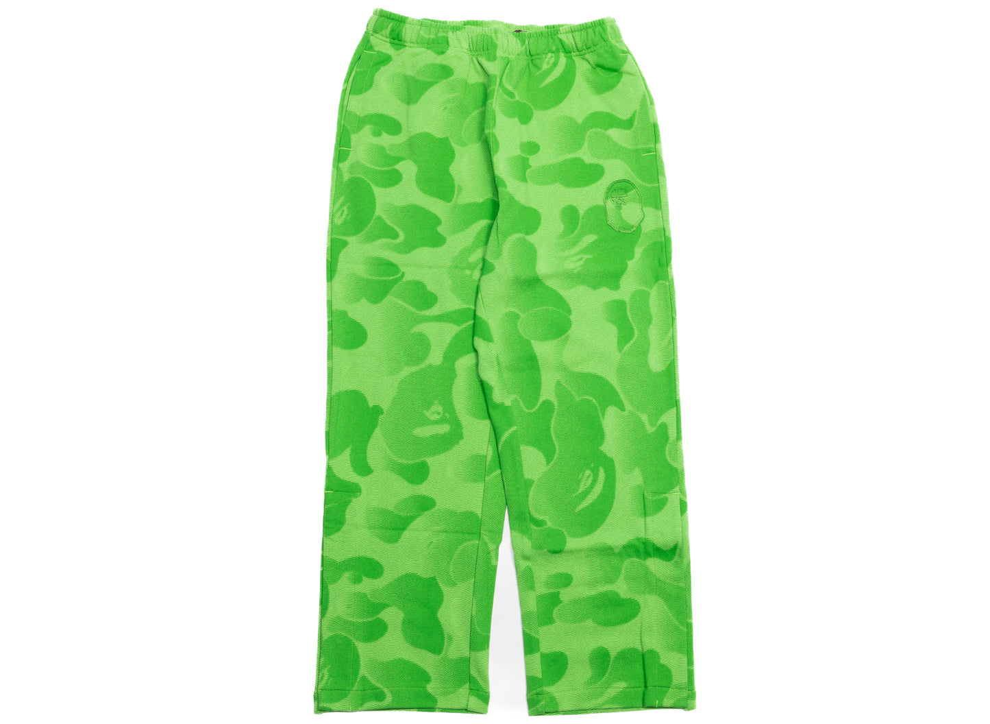Pantalones de chándal anchos A Bathing Ape Ink Camo con broches en verde
