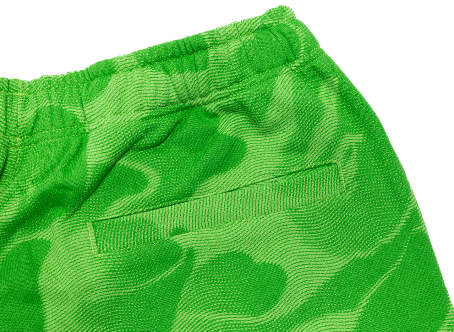 Pantalones de chándal anchos A Bathing Ape Ink Camo con broches en verde