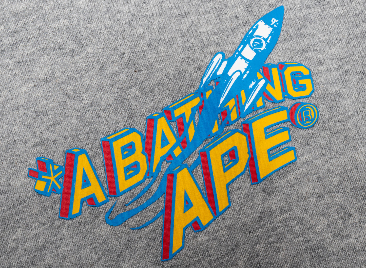 Sudadera con capucha A Bathing Ape Moon Ape Head en gris