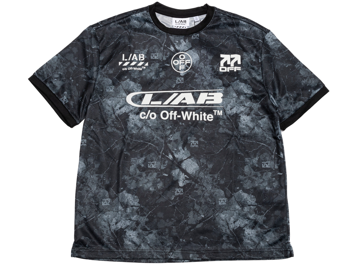 L/AB c/o Off-White™ Camo S/S Tee in Black