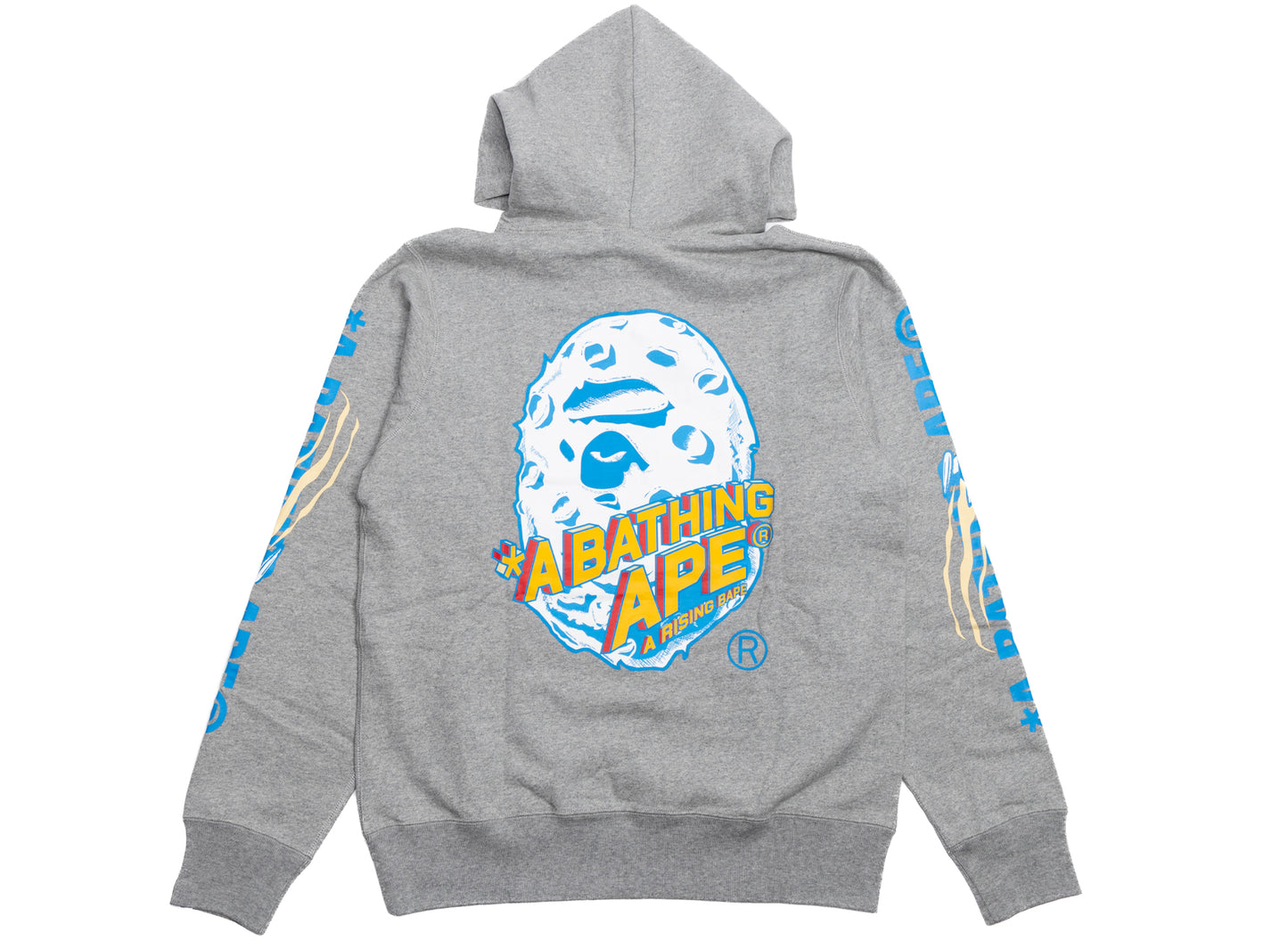 Sudadera con capucha A Bathing Ape Moon Ape Head en gris