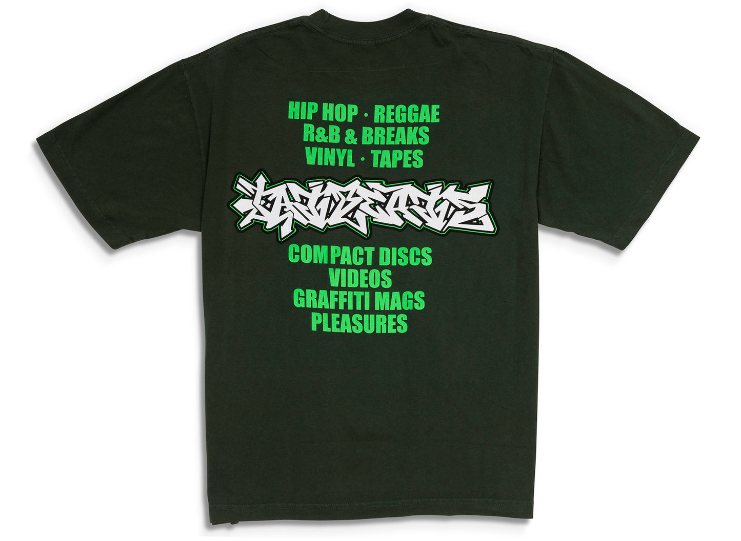 Pleasures x Fat Beats Melrose Tee en Ivy