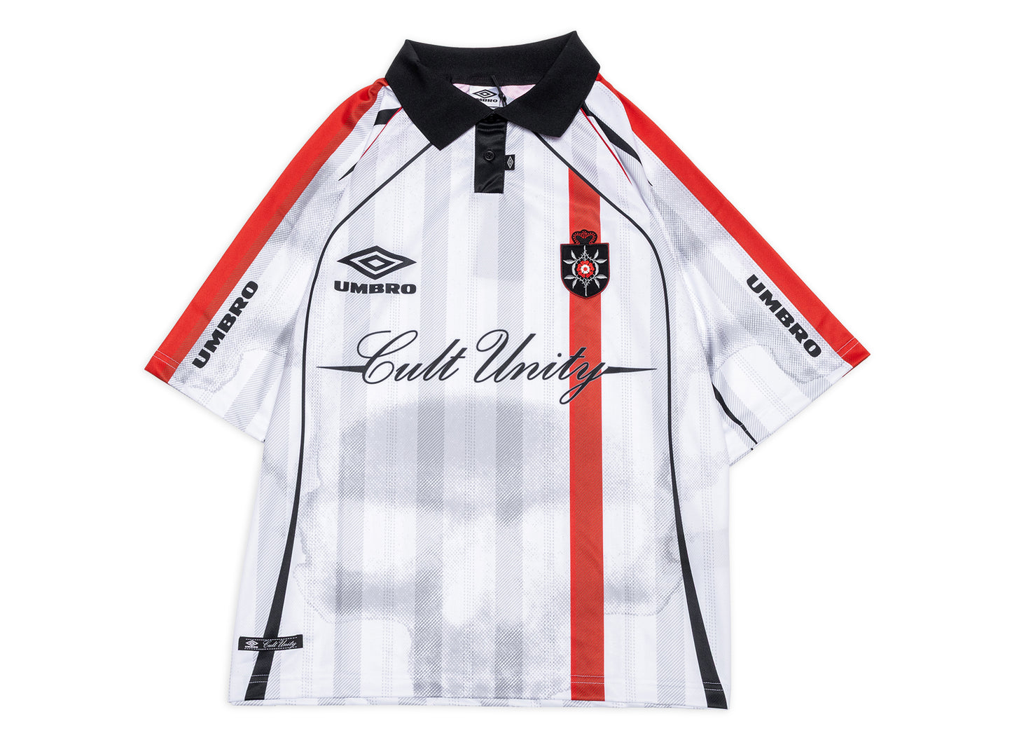 Umbro 01-03 Poloshirt in Weiß / Rot